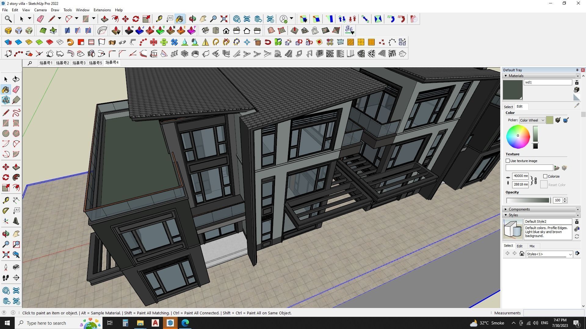 Villa 3d model free download 3D model_3