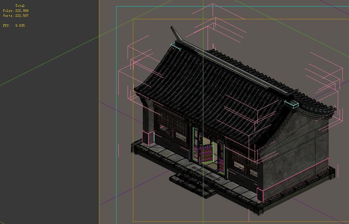 Game model - city - ordinary residential 3D model_1