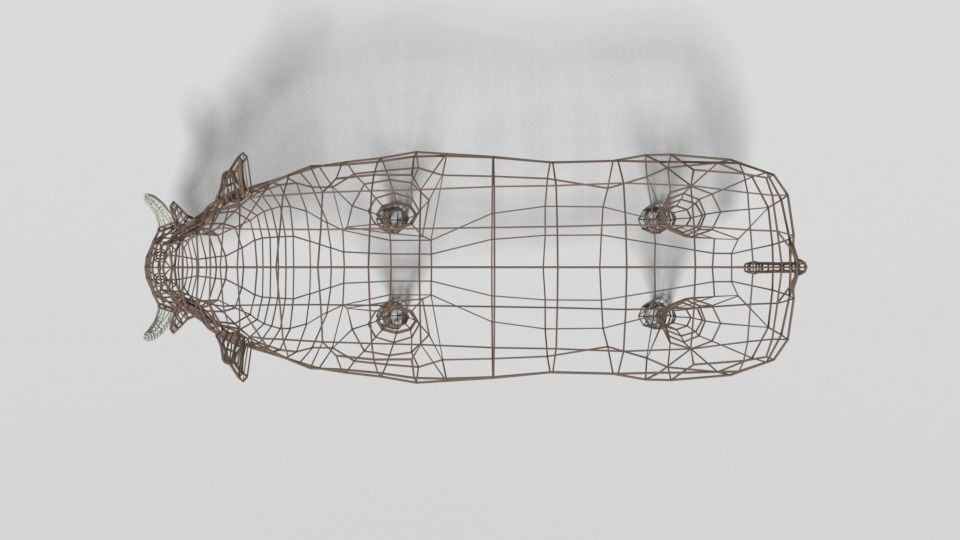 Low Poly Cartoon Warthog Low-poly 3D model_17