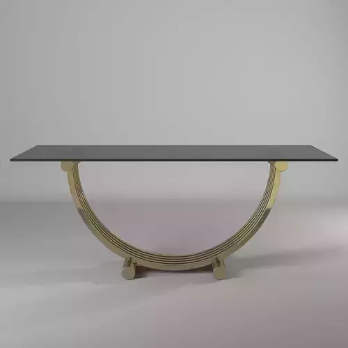 Brass dining table 3d model
