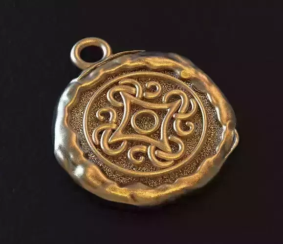 Viking ornament  pagan symbol amulet  pendant 3D print model