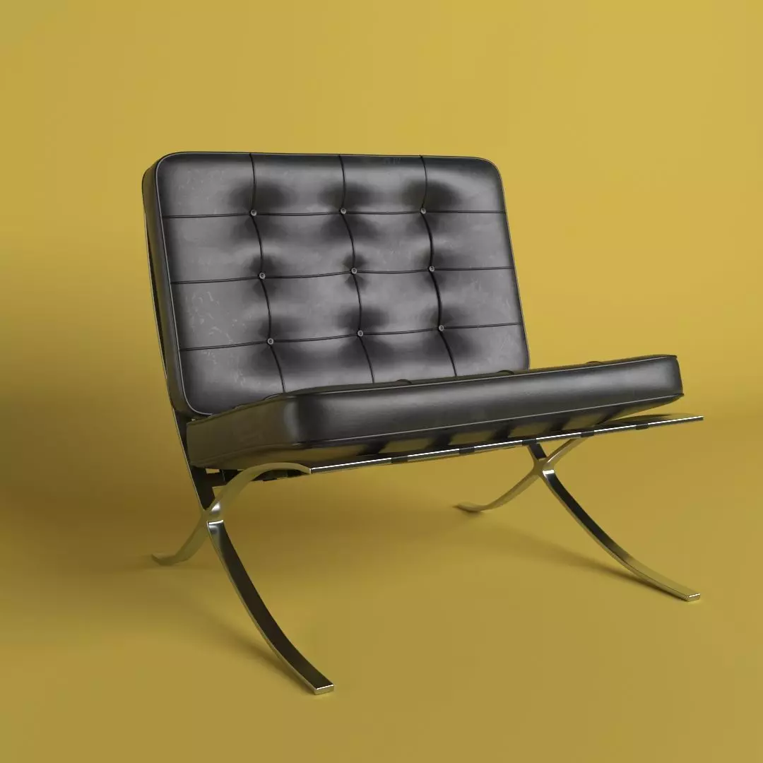 Barcellona Chair - Mies van der Rohe 3D model