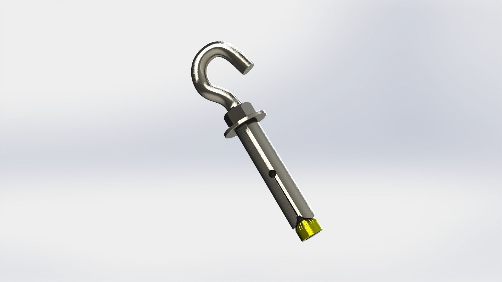 Hook Anchor Bolt SolidWorks 3D model CGTrader