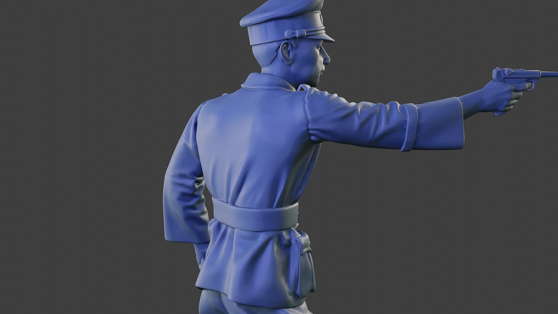 German Officer ww2 Shoot Stand G5 3D print model_20