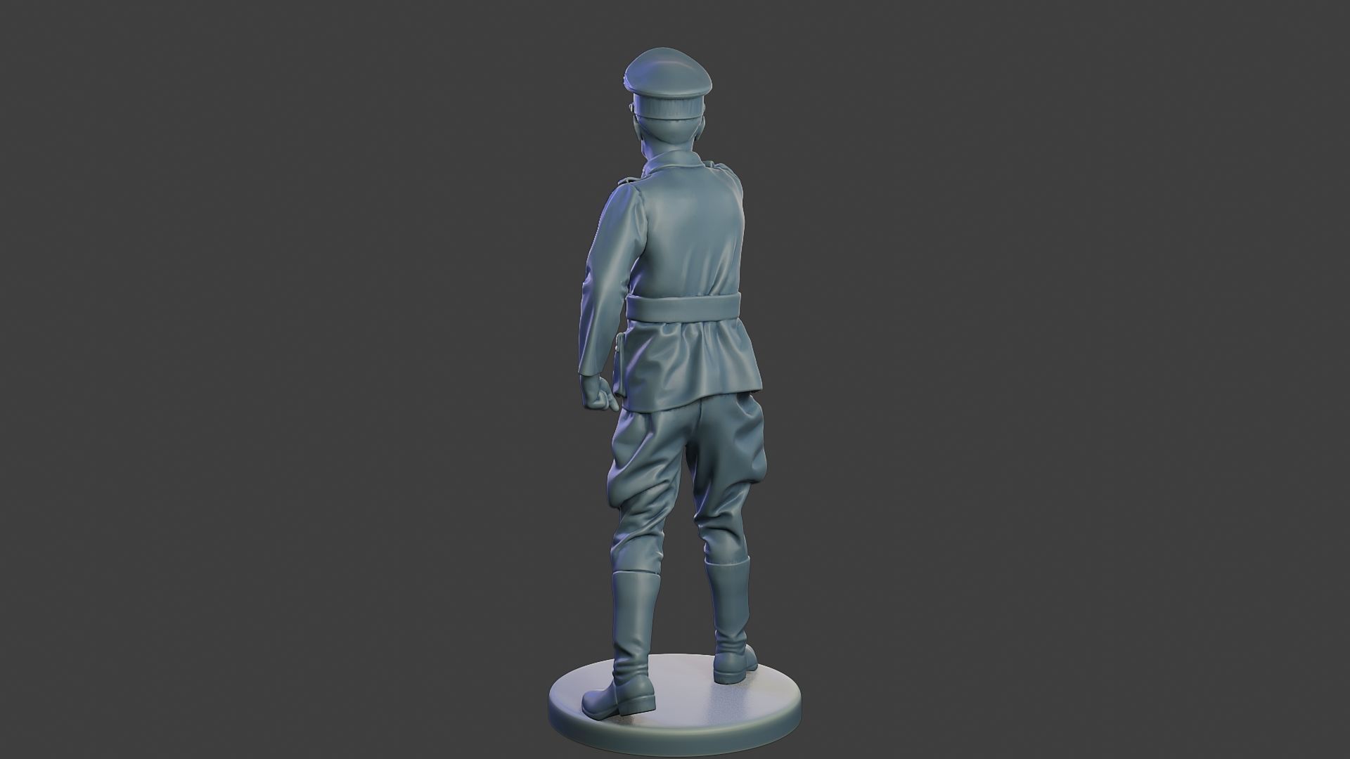German Officer ww2 Shoot Stand G5 3D print model_6