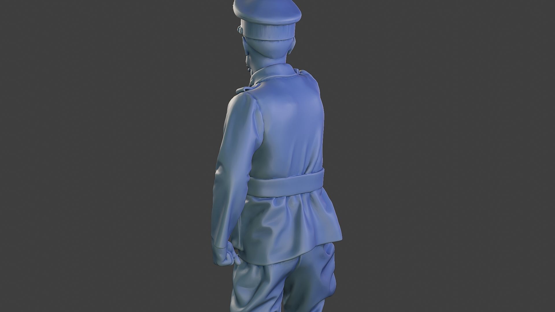 German Officer ww2 Shoot Stand G5 3D print model_21