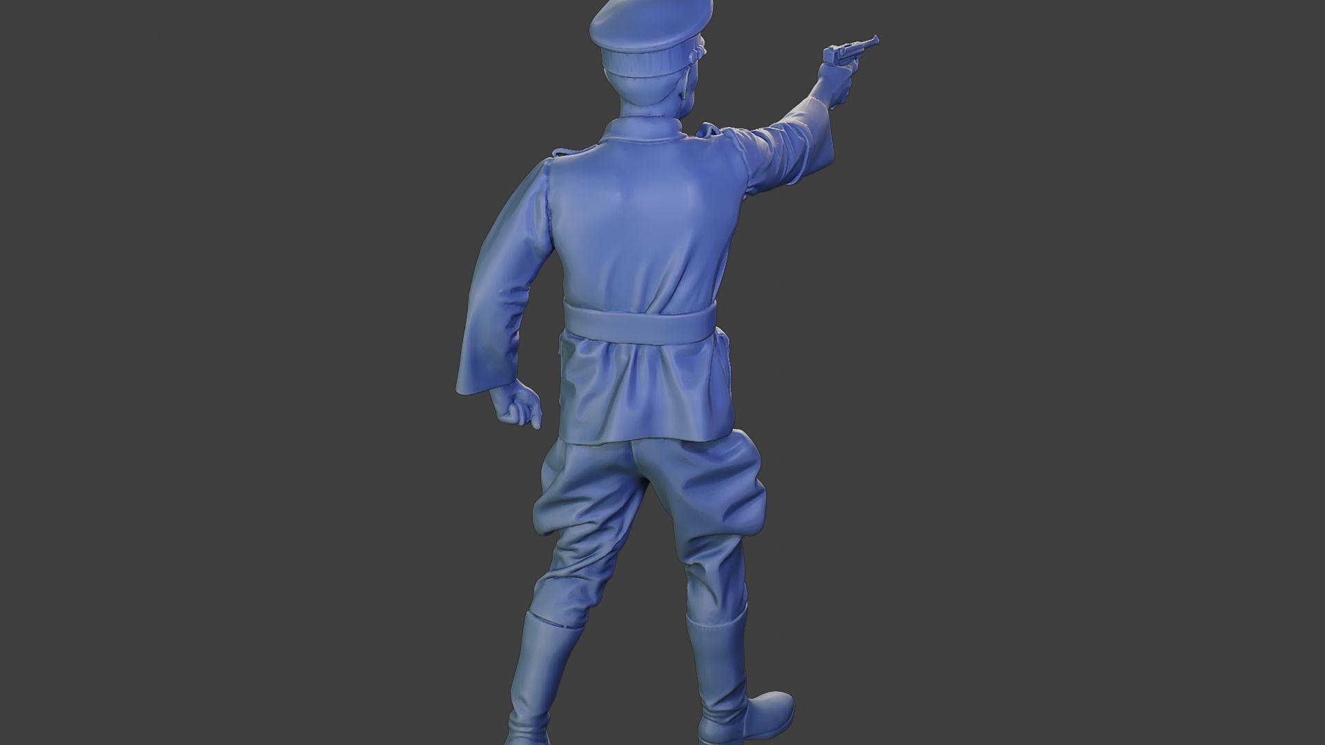 German Officer ww2 Shoot Stand G5 3D print model_24