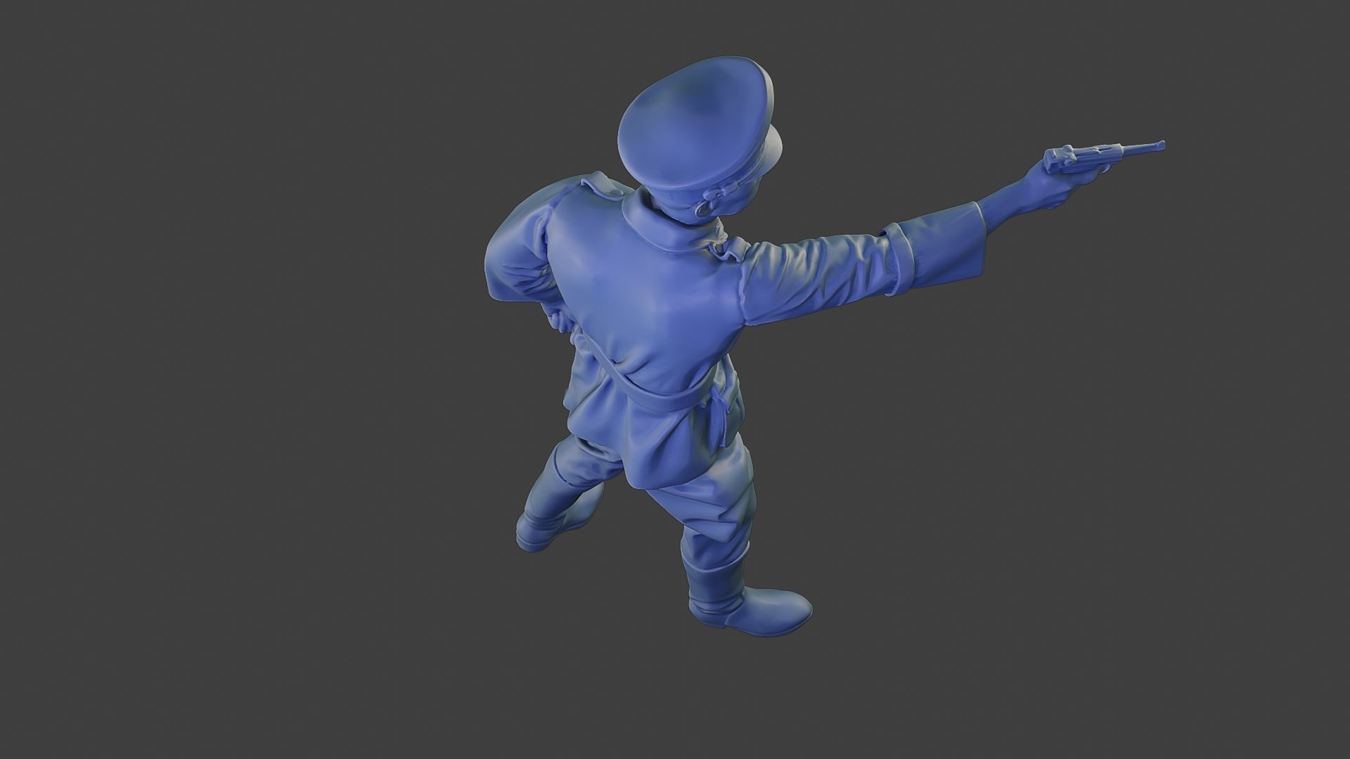 German Officer ww2 Shoot Stand G5 3D print model_23