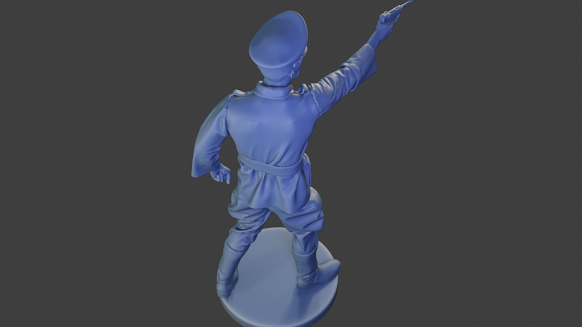 German Officer ww2 Shoot Stand G5 3D print model_22