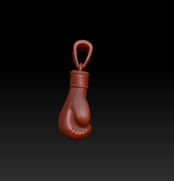 Boxing Glove pendant 3D print model_3