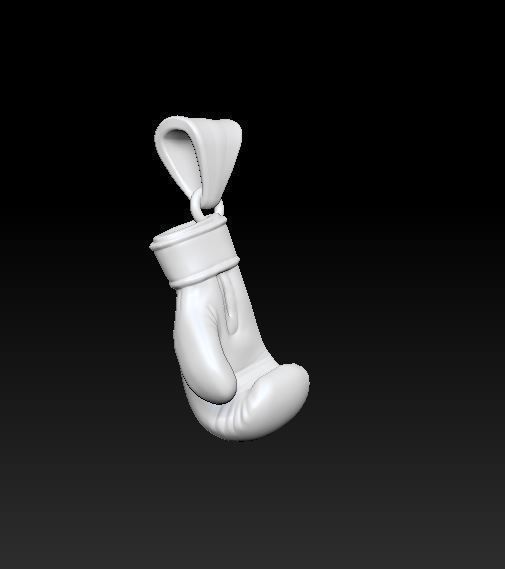 Boxing Glove pendant 3D print model_4