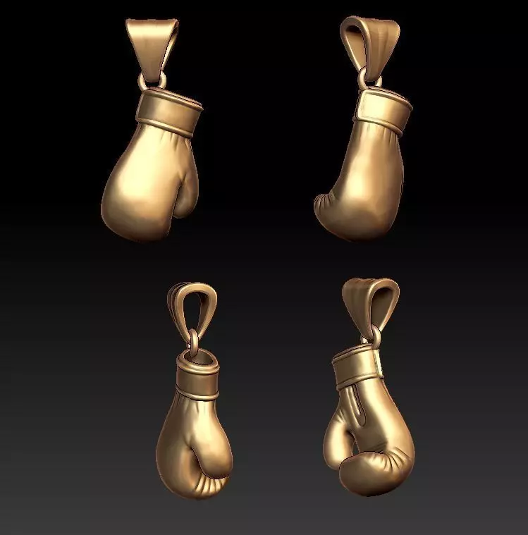 Boxing Glove pendant 3D print model_0