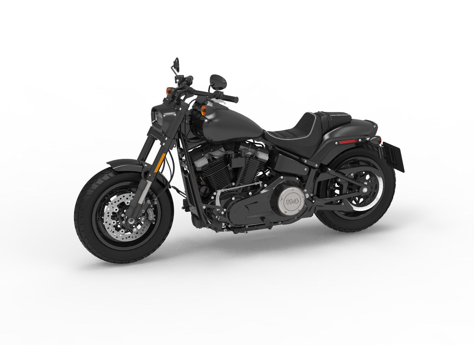 Harley Davidson Flat Bob 114 3D model_1
