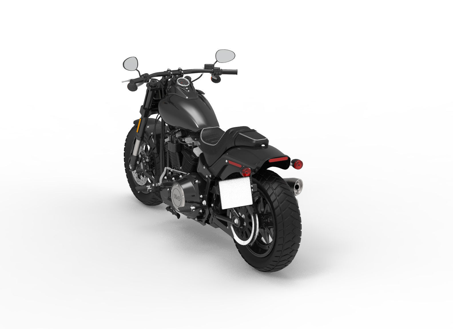 Harley Davidson Flat Bob 114 3D model_2