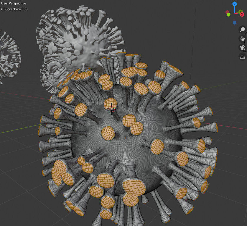 COVID-19 CORONAVIRUS 3D model_8