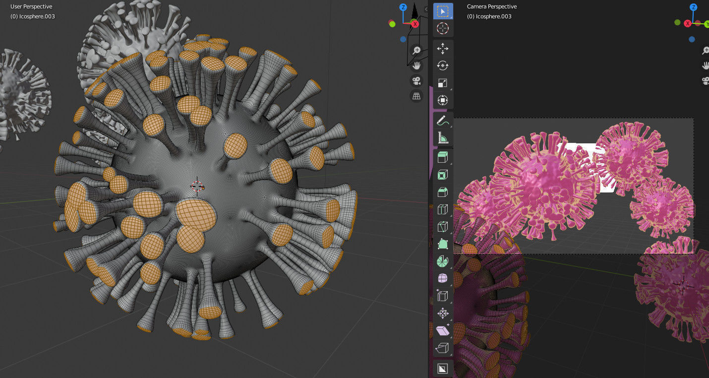 COVID-19 CORONAVIRUS 3D model_9