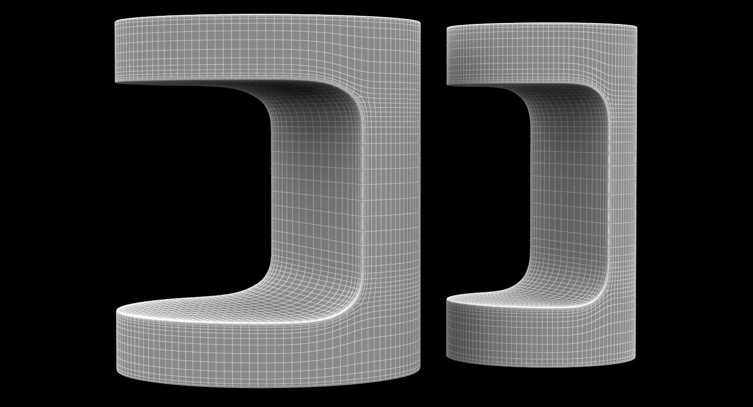 Holly Hunt R12 Side Table 3D model_5