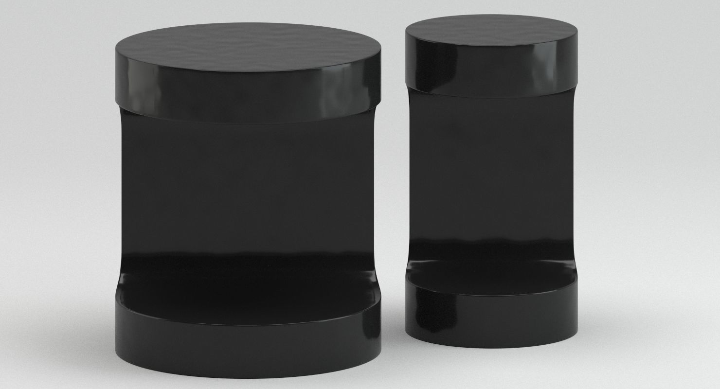 Holly Hunt R12 Side Table 3D model_2