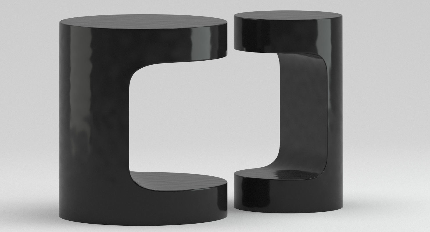 Holly Hunt R12 Side Table 3D model_4