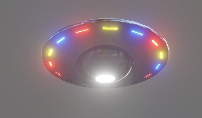 UFO  OVNI Alien Spaceship - Disco Voador Low-poly 3D model