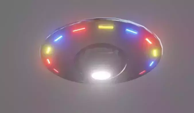 UFO  OVNI Alien Spaceship - Disco Voador Low-poly 3D model