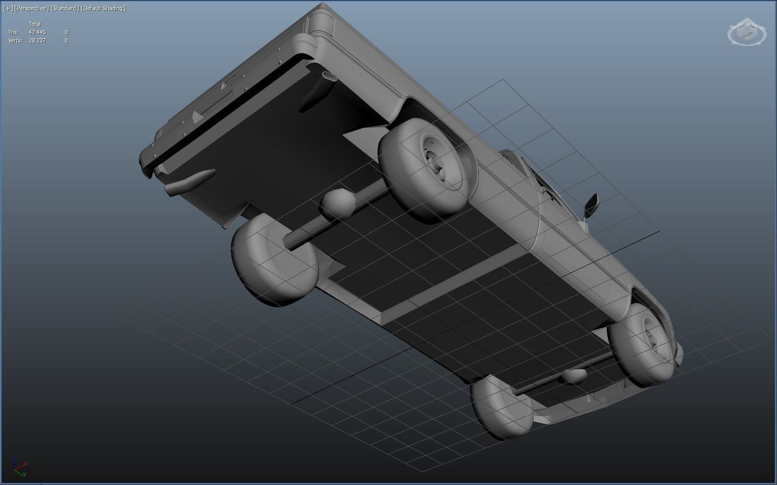 American generic pickup Low-poly 3D model_22