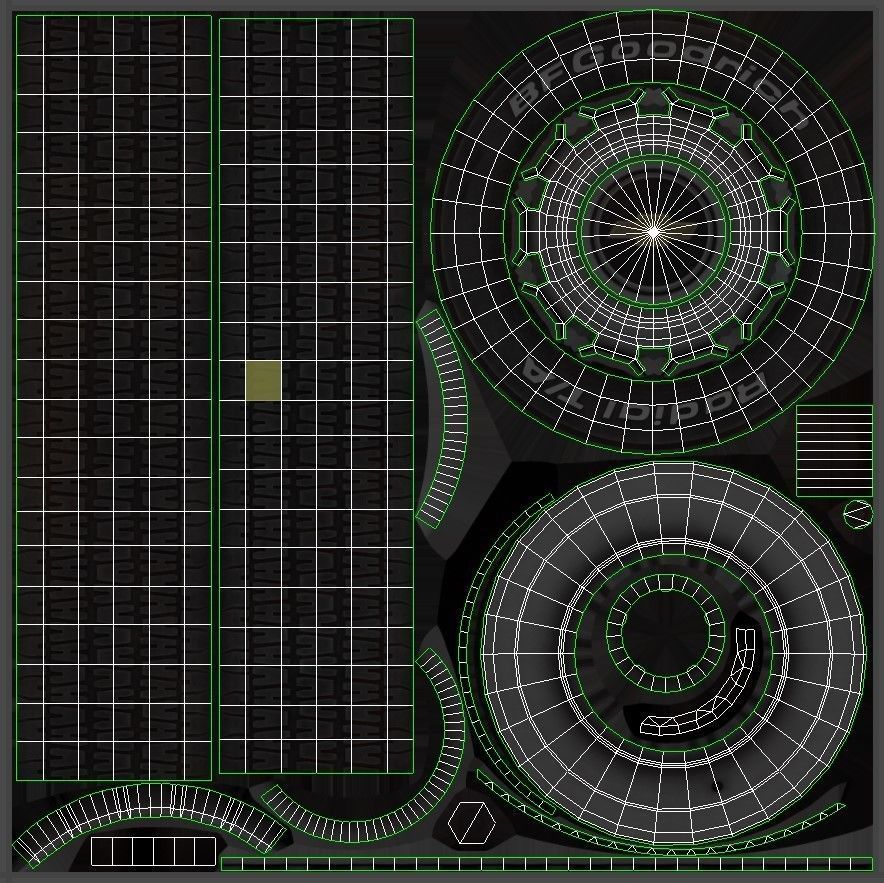 American generic pickup Low-poly 3D model_27