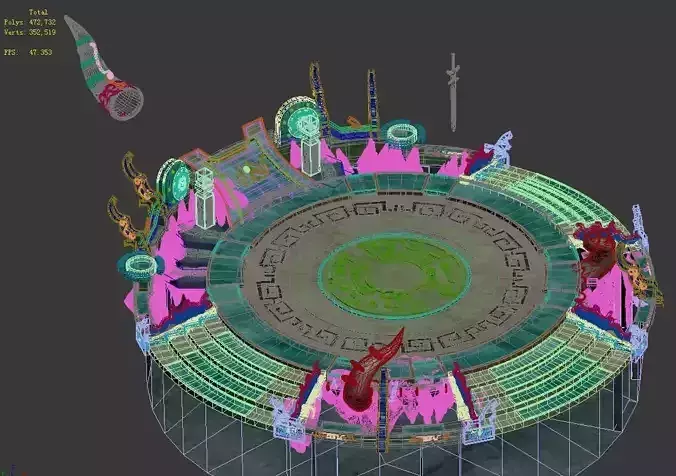 City Center - Contest Arena 3D model
