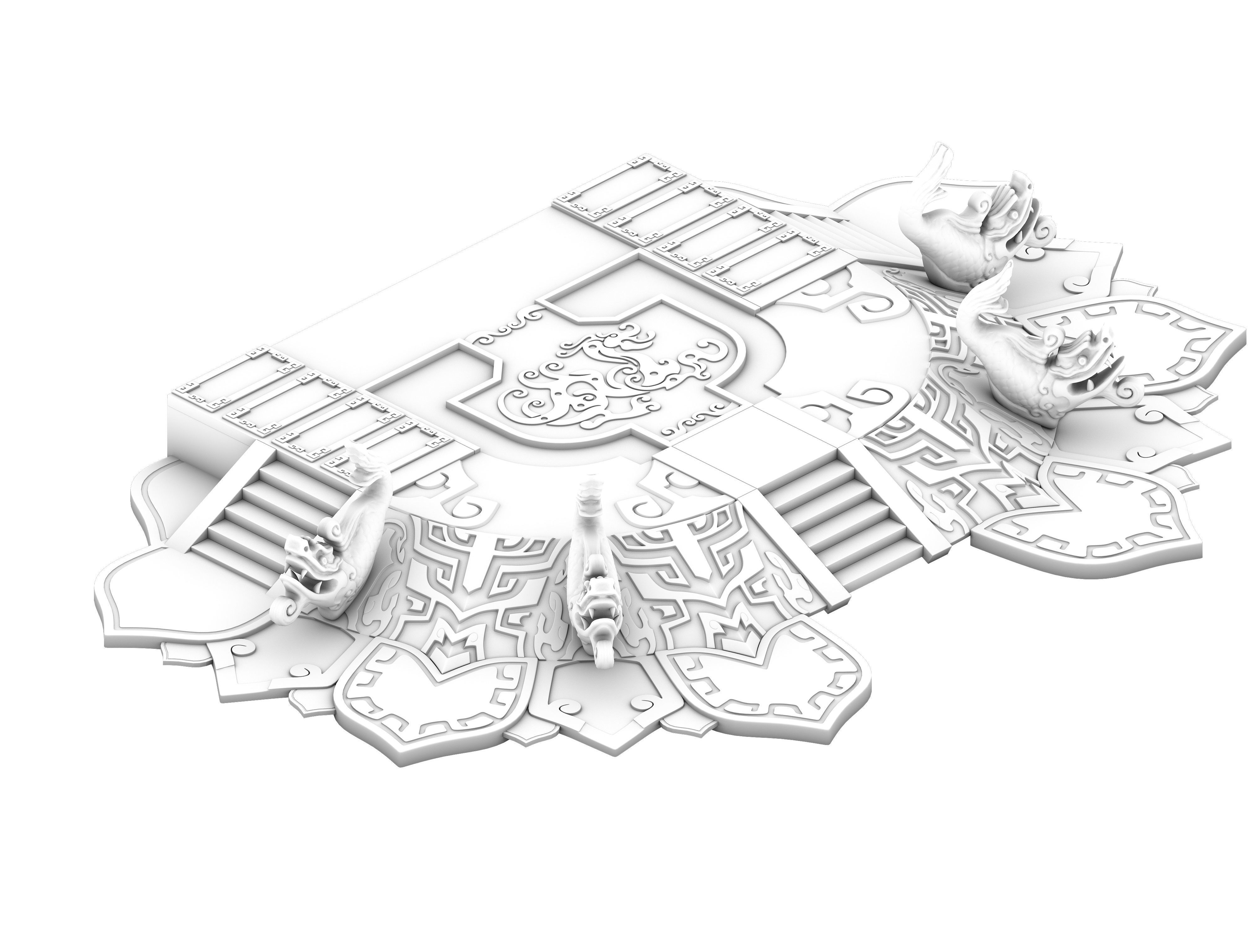 City center - ladder 3D model_2