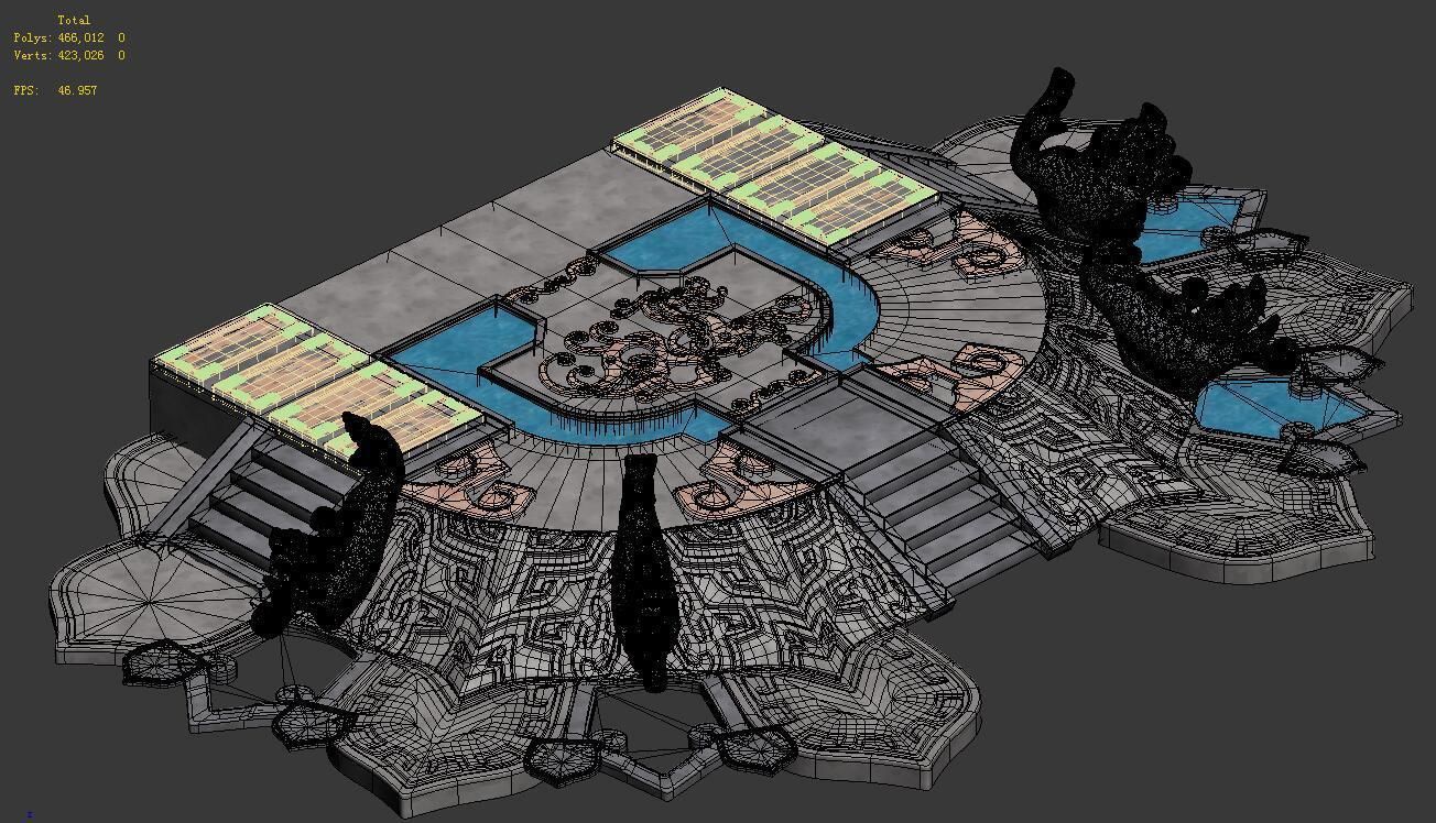 City center - ladder 3D model_5