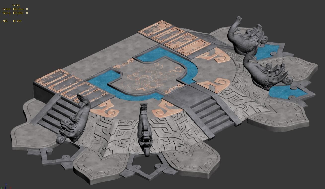 City center - ladder 3D model_4