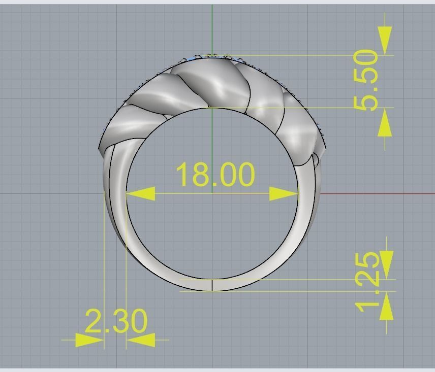 M RINGS N63 3D print model_8