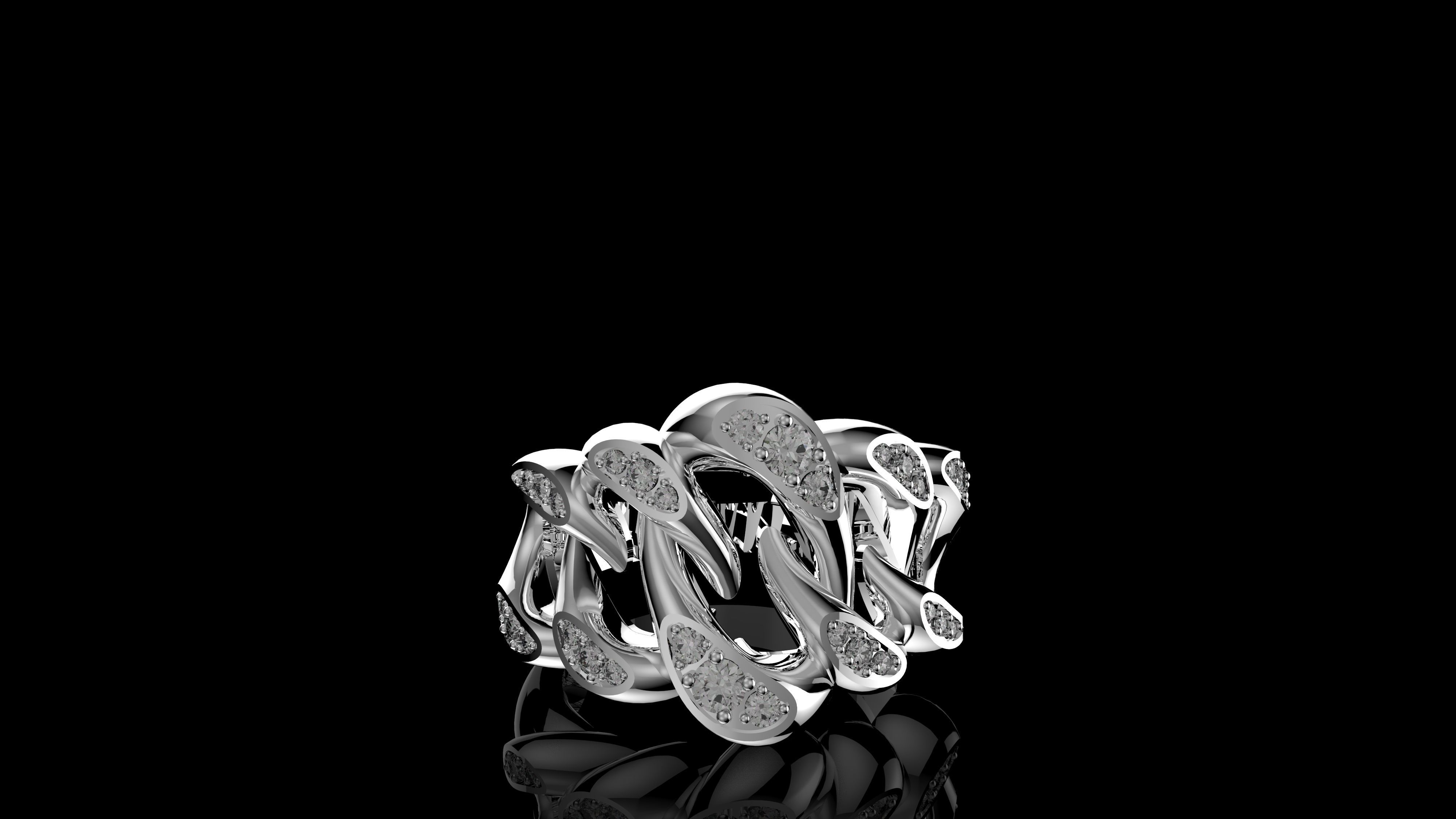 M RINGS N63 3D print model_4