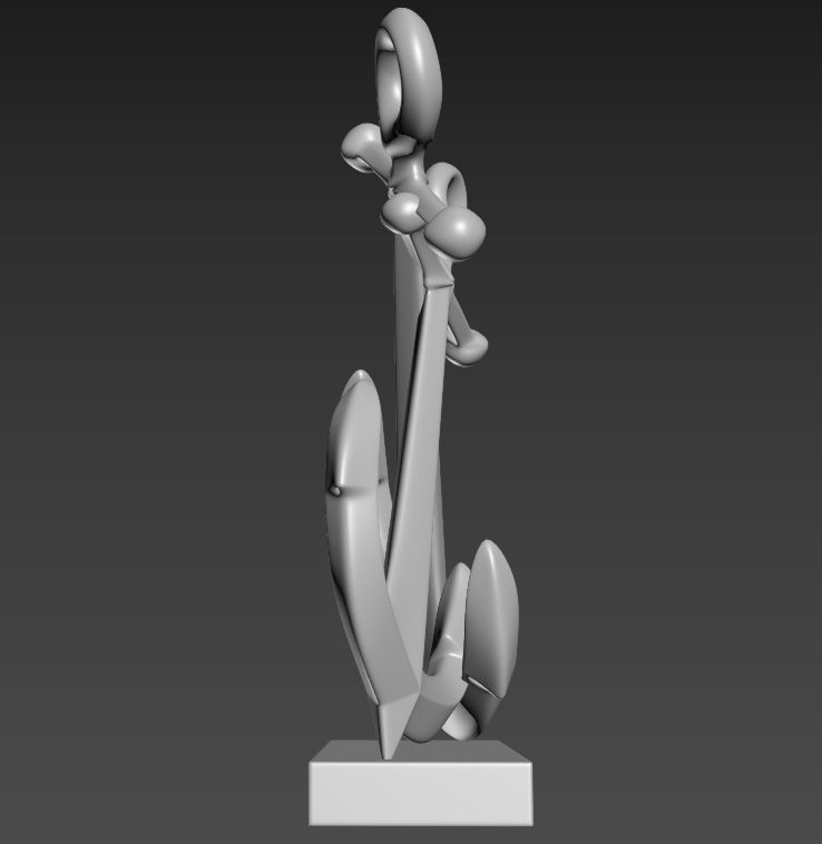 anchor desktop showpiece 3d printable model 3D print model_4