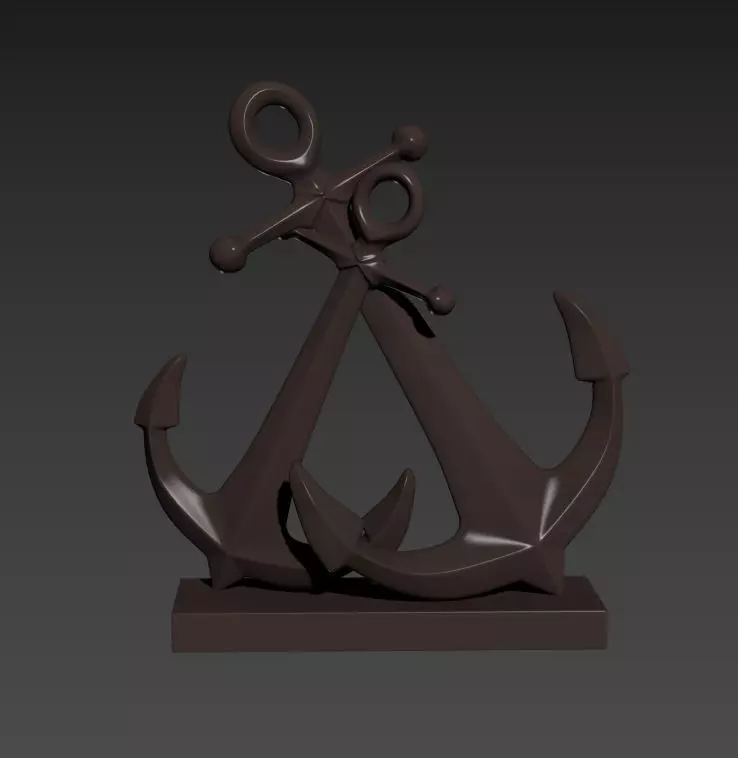 anchor desktop showpiece 3d printable model 3D print model_0