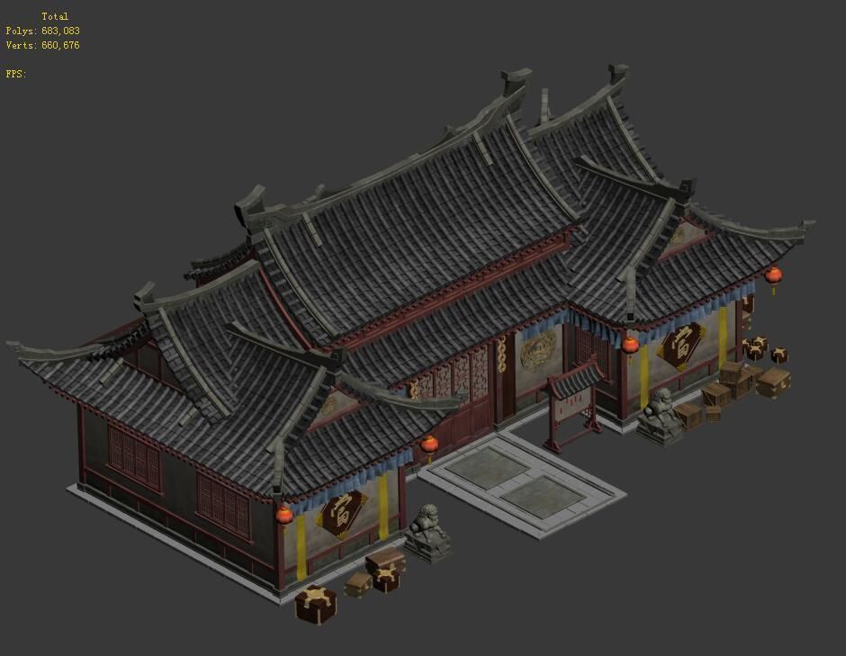 Large city - pawnshop 3D model_3