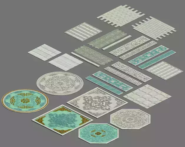 Large city - parquet 3D model