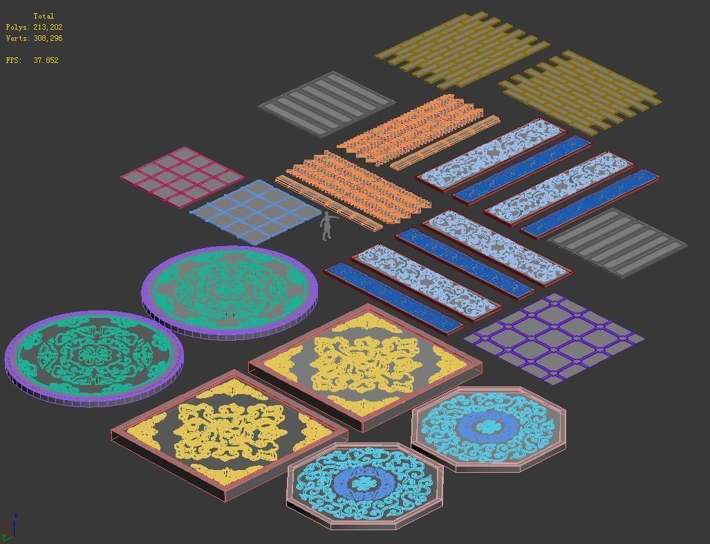 Large city - parquet 3D model_2