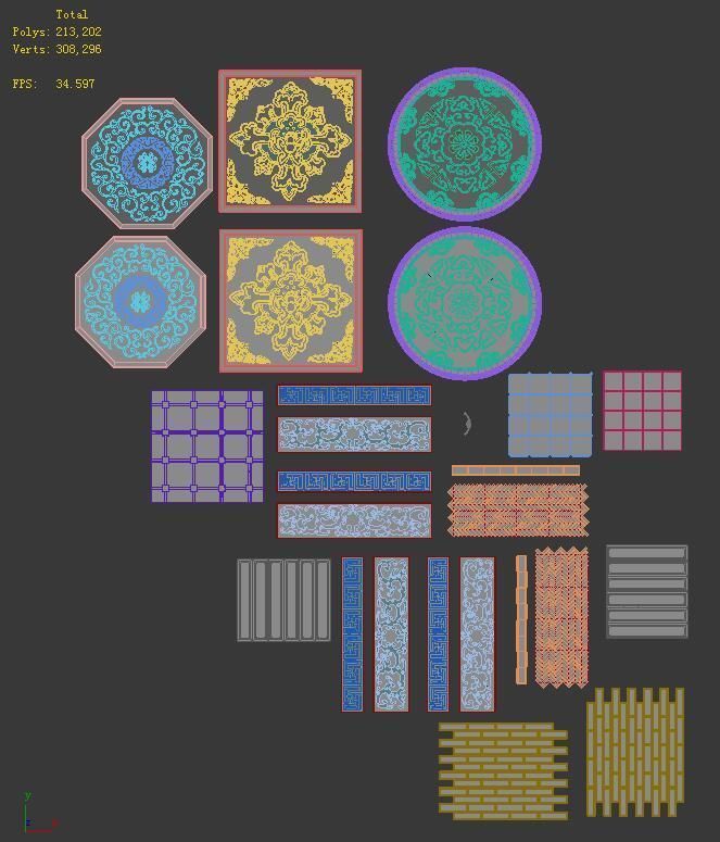 Large city - parquet 3D model_3