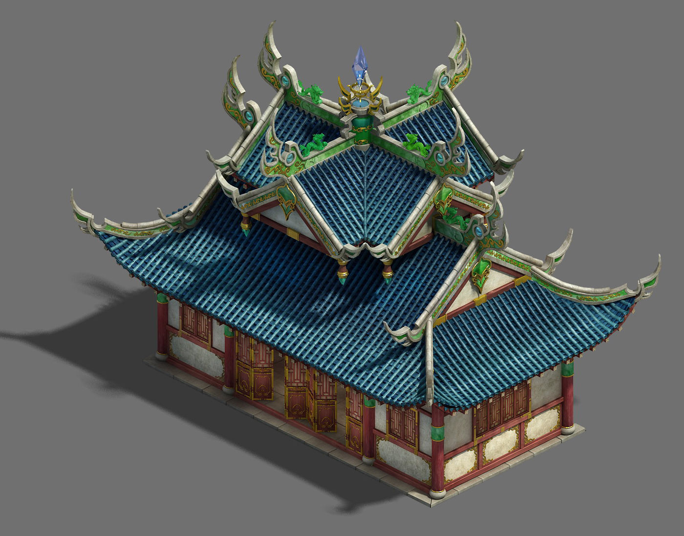 Large City - Palace 03 3D model_2