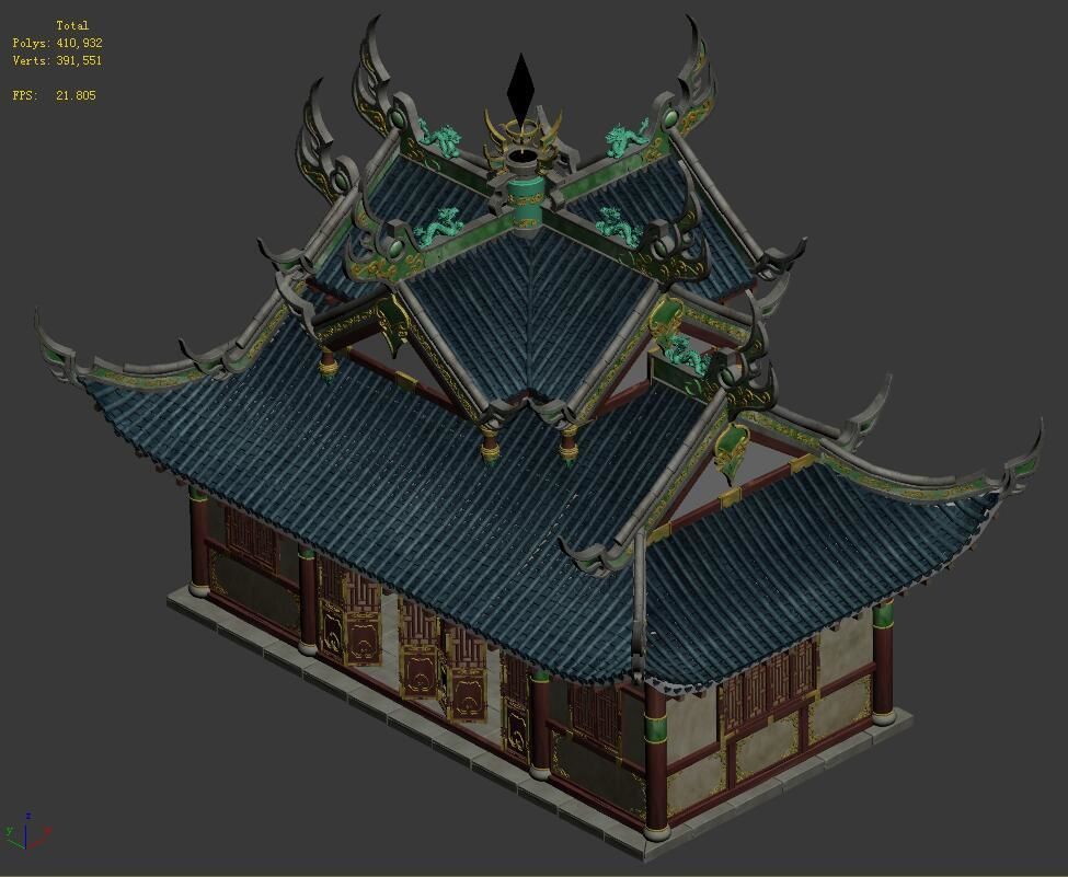 Large City - Palace 03 3D model_3