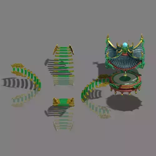 Large city square - pavilion