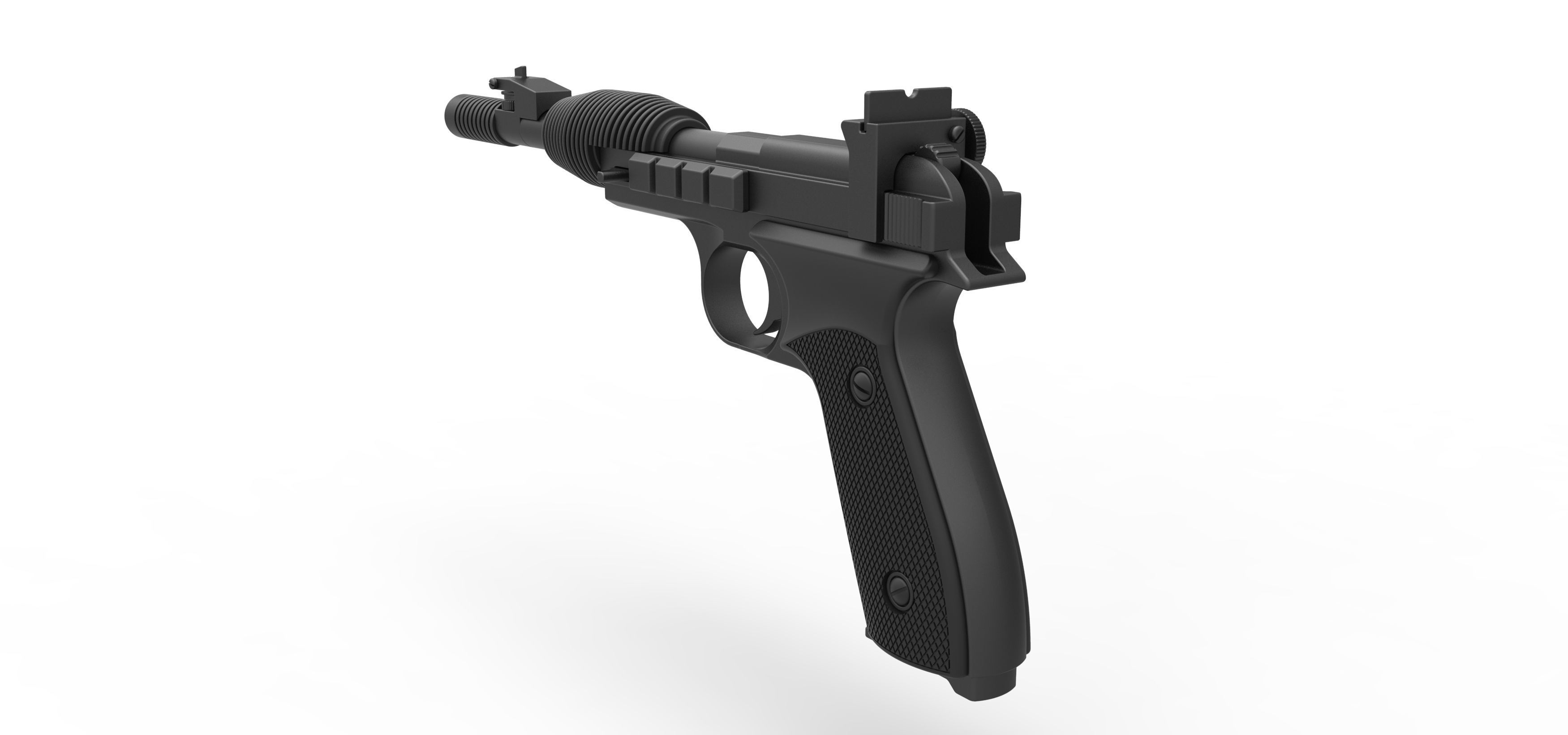 Blaster pistol X-30 from Star Wars Return of the Jedi 3D model_10