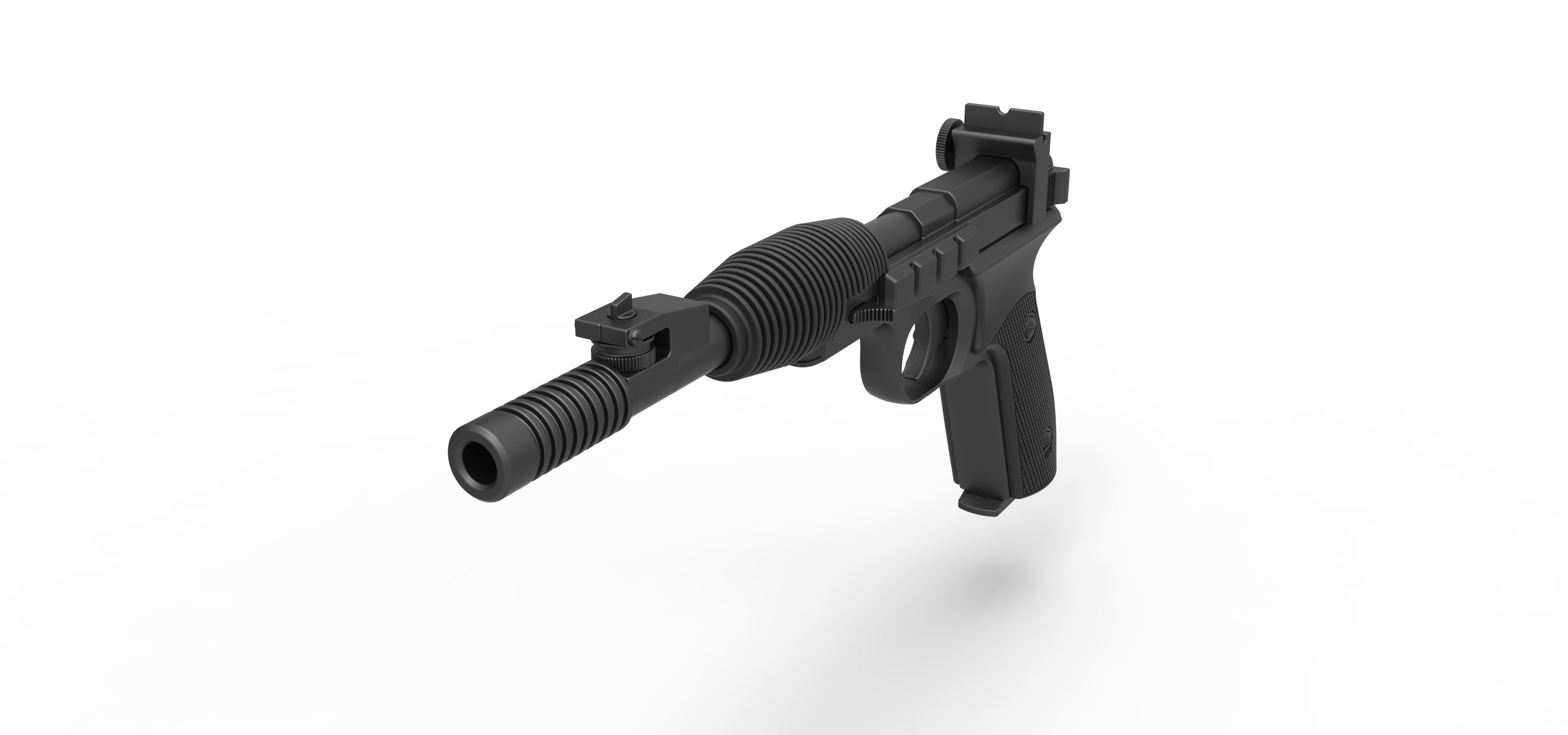Blaster pistol X-30 from Star Wars Return of the Jedi 3D model_3