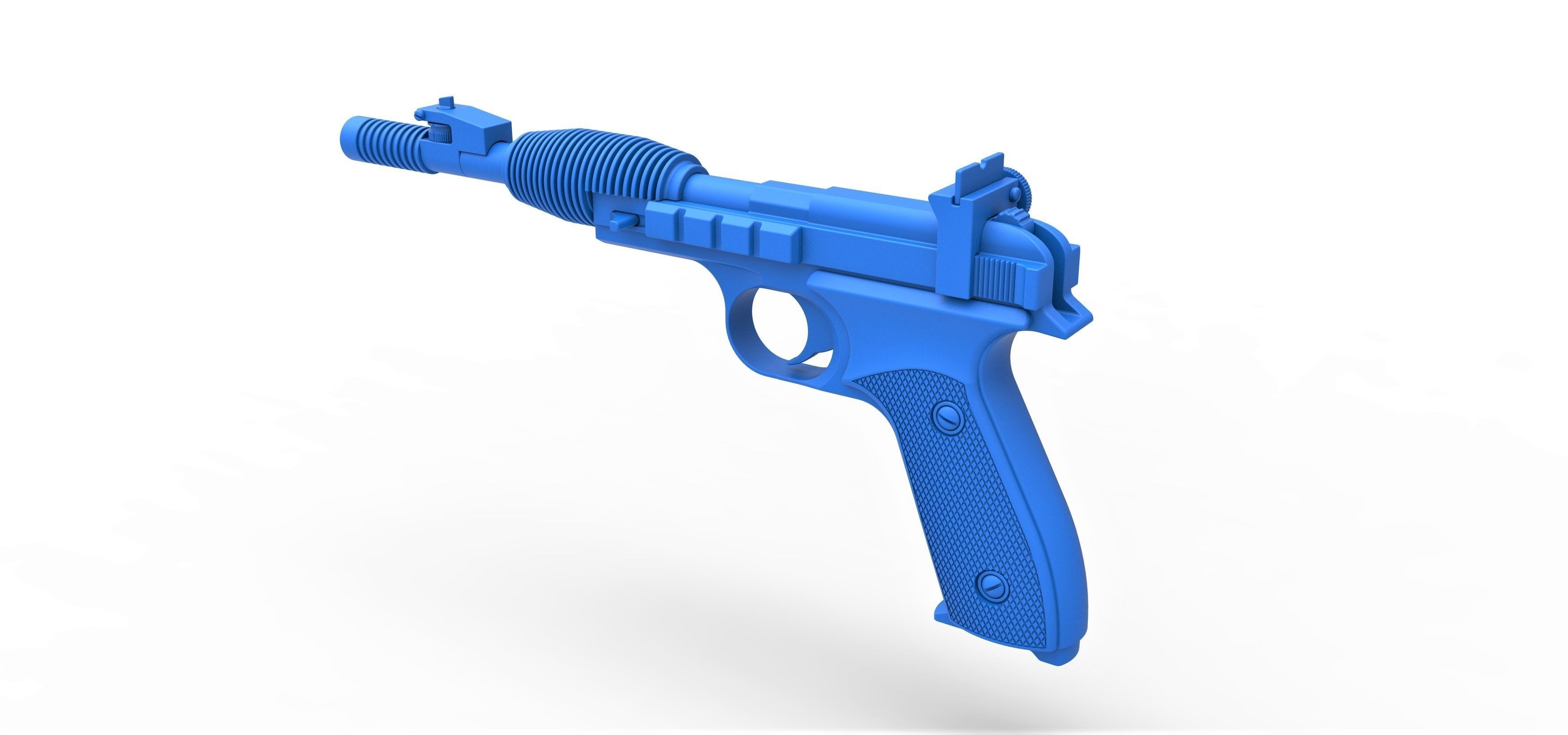 Blaster pistol X-30 from Star Wars Return of the Jedi 3D model_15