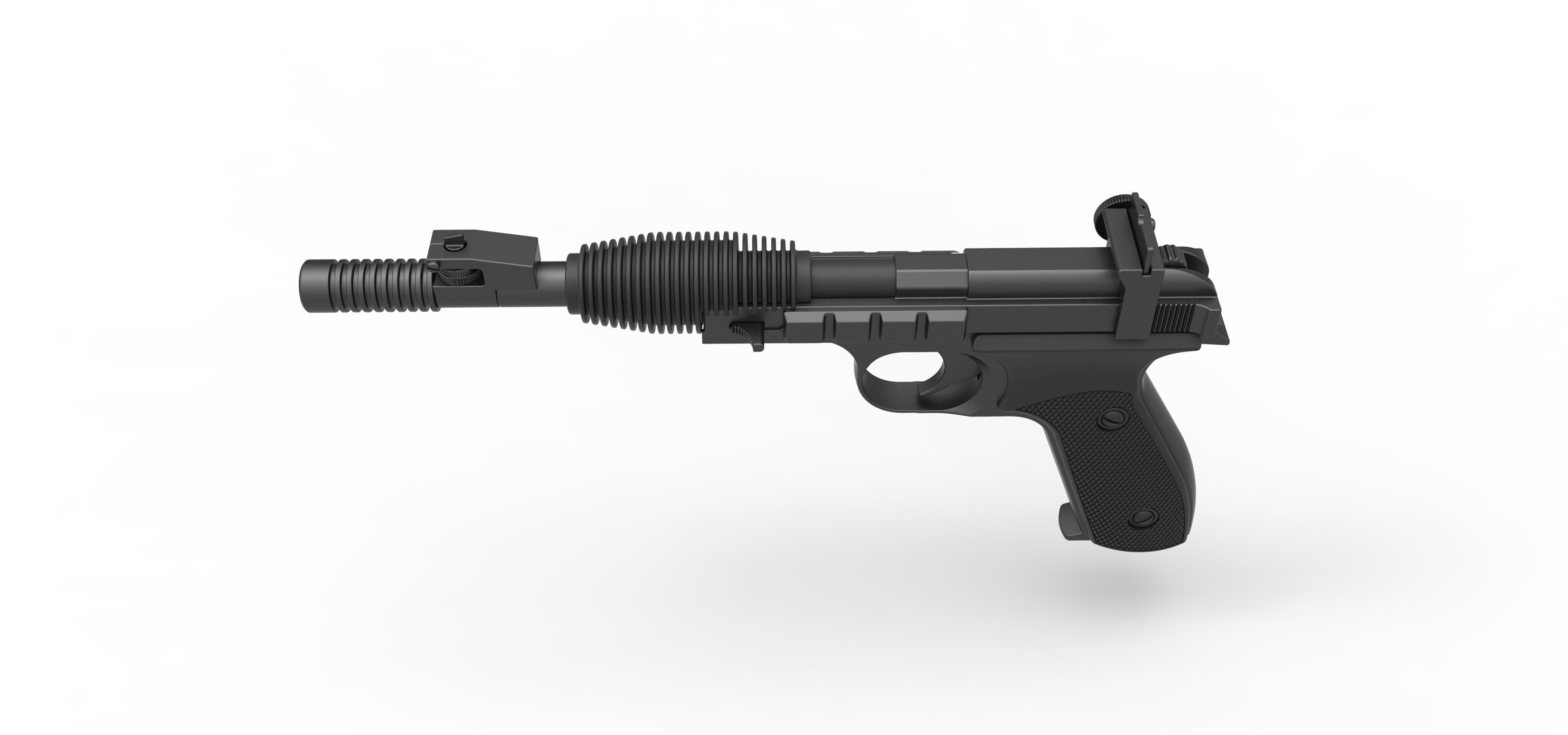 Blaster pistol X-30 from Star Wars Return of the Jedi 3D model_7