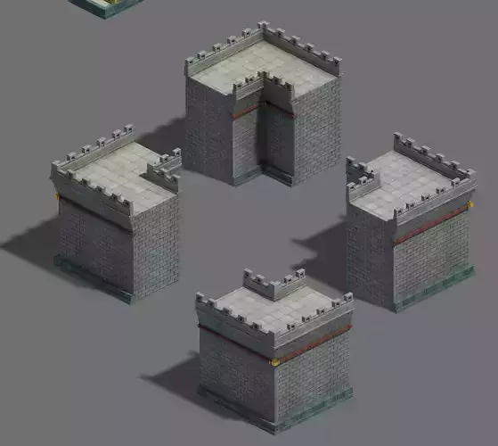 Large city - retaining wall