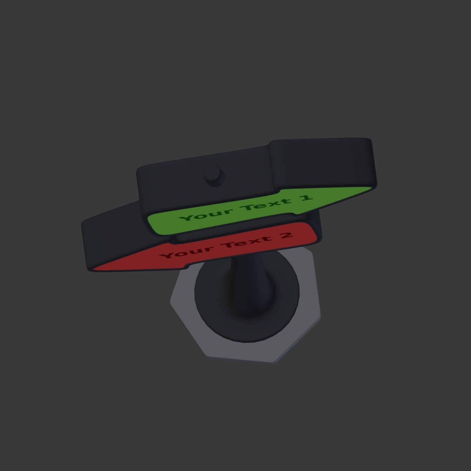 Cartoon Street Signs Low-poly 3D model_10