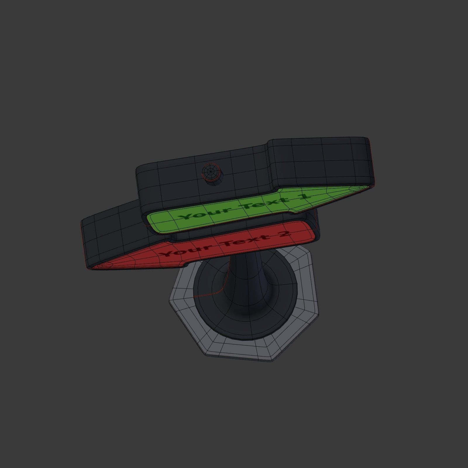 Cartoon Street Signs Low-poly 3D model_11