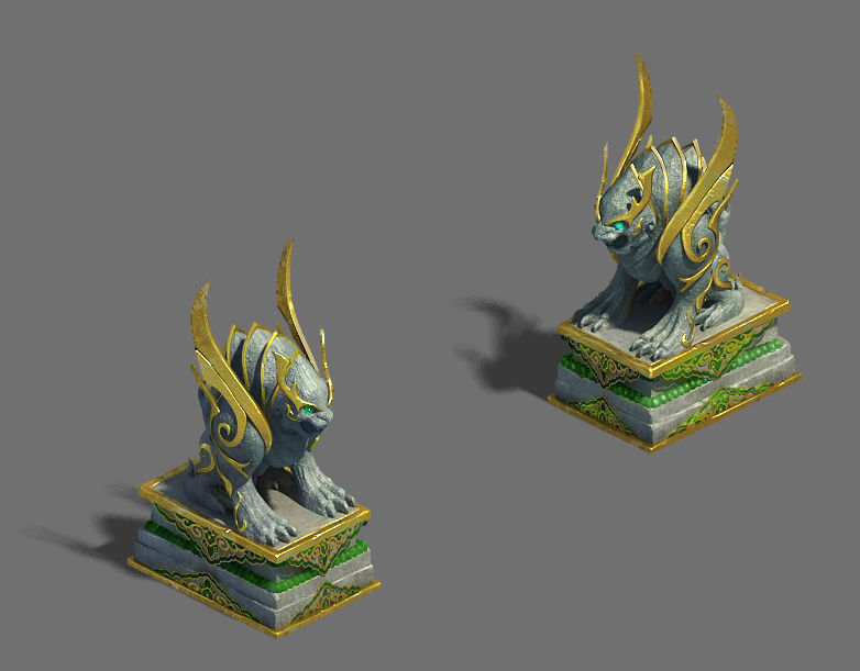 Large city - retaining wall 02 3D model_4